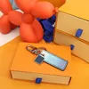 Keychains Designer Key Buckle New Fashion Handmased Brand Keychain Leather Key Buckle 4 Style With Box