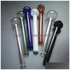 Smoking Pipes Thick Glass Oil Burner With 10Cm Colorf Water Pipe Mixed Sale Bubbler Drop Delivery Home Garden Household Sundries Acce Dhmah