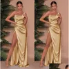 Bridesmaid Dress Sexy One Shoder High Split Long Wedding Guest Maid Of Honor Gowns Women Evening Prom Wears BC14508