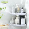 Bathroom Shelves ECOCO Triangular Corner Bathroom Shelf WallMounted Storage Rack Lotions Storage Kitchen Organizer For Bathroom Accessories 230303