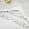 Hangers Racks Custom Wedding Hanger Personalized Wedding Dress Hanger Bride and Groom Wedding Hanger Name and Date Bridal Hanger Wedding Gift 230303