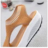 Sandaler plus size Sandaler Kvinnor 2022 Fashion Casual Platform Shoes Women Comfort Summer Soft Sports Sandaler andningsbara sneakers Z0306