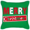 Pillow Merry Christmas Throw Pillows Covers Square Cover Santa Claus Decorative Case For Sofa Car Home Decor 45 45cm