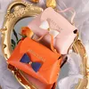 Emballage cadeau 10pcs petit sac à main sac cadeau brillant à lèvres boîtes d'emballage cosmétique faveurs de fête de mariage bébé douche biscuits bonbons chocolat boîte cadeau 230306