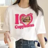 Camisetas masculinas Capybara tshirt top tees machos estéticos engraçados anime casual camisa branca casal roupas