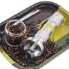 43 mm muti kleur tabak zaklamp elektrische grinders rook accessroy metaal aluminium legering breker kruid grinder cnc tanden filternet