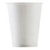 White Paper Cups With Lid Disposable Coffee Cup Milk Tea Cup Household Office Drinking Accessories Party Supplies