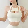 Women's Tanks Camis Fitness Sports Bra Gym Woman Sexy Hollow Push Up High Impact Shockproof Underwear Naked Crop Top Mujer Workout Women'S Yoga Bra 230306