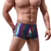 Underpants Fashion Men Underwear Bottoms Low Waisted Men's Trunk Boxer Casual Gay Show Stretch Contrast Drawstring Beachwear Male Club