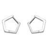 Hoop Earrings Women's Fashion Smooth Silver Color Tiny Huggies Geometric Hoops Charm Jewelry Girls Accessories Gifts