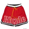 Rhude Shorts Designer Short Pants Mens Athletic Casual Mesh Men Classic Beach Fashion Luxury Street Hip Hop Couples