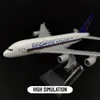 항공기 모델 스케일 1 400 금속 항공 복제 15cm 싱가포르 A380 아시아 항공 보잉 에어 버스 모델 비행기 소년을위한 미니어처 선물 230306