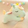 Belle poupée licorne arc-en-ciel en peluche, grande poupée, oreiller de couchage, cadeau en gros