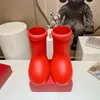 Designer Rain Boot Astro Boys Carton Red Boots Fashion Waterproof Platform Rainboots Thick Bottom Rubber Shoes EU 35-44