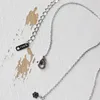 Подвесные ожерелья снежинка Рождественское ожерелье для женщин, сияющие цирконы из нержавеющей стали, украшения золотой серебряный цвет розовый подарок GN411