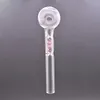 Wholesale Cheap 12cm diamond glass oil burner pipe mix color glass hand tube nails water pipe for smoking