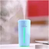 Luchtverfrisser mini trasonische luchtbevochtiger aroma oliediffuser aromatherapie mist maker 4 kleur draagbare usb -bevochtigers voor thuisauto's dhmcq