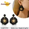 Dangle Earrings Flower Heart Large For Women Vintage Luxury Unique Geometric Ear Accessories Fashion Simple Girl Pendant Jewelry