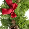 Декоративные цветы 2023 Рождественская гирлянда 190 см Зимой украшения подделка для домашней комнаты декор дерево