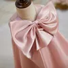 Girl's Dresses Baby Come Baptism Birthday Party Wedding Princess Prom Gown Big Bow Sleeveless Design Girls' Eid Dress L1853 W0224