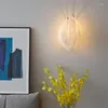 Lampade da parete moderne luci piuma per ragazze camera da letto soggiorno sfondo decorazione coperta calda romantica