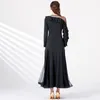 Bühnenkleidung 2023 Damen Latin Ballroom Modern Tango Walzer Tanzkleid Lang Standard MY873 Wettbewerbskleider