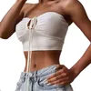 Canottiere da donna Canotte da donna sexy Canotte estive Canotte da donna elastiche Canotta Canotta senza maniche Halter Bralette Canotta T