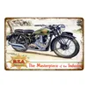 Klasyczne retro trasy 66 Motorcylces Tin plakat pubowy baraż garażowy dekoracje cyny znaki retro vintage metalowa płyta MV Personalizowany wystrój rozmiar 30x20 cm W02