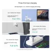65W 3 Port Foldable USB C Wall Charger, Fast PD GaN Charger PD adapter