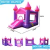 Opblaasbare bouncers playhouse schommels veiligheid stuiters bouncers bounce house kinderen maan walk jump castle schuifriem blazer drop levering dhii6