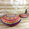 Poduszka 43/80 cm okrągła mandala wzór poduszki bohemijska okładka boho podłogowa poduszki etui home dekoratio