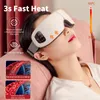 Eye Massager uppladdningsbar smart Bluetooth Musik vikbar lufttrycksuppvärmning av avslappning 230303