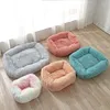 Cat Beds Plush Pet Puppy Dog Winter Warm Bed Mat Solid Color Soft And Comfortable For Dogs Cats 12 Colors