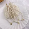 Chains Classic Trendy Kroean Style Women Pearl Pendant Necklace Fashion Short Choker Collar Elegant Lady Dress Necklaces Jewelry