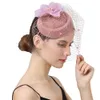 Gierige rand hoeden bruids kopstuk handgemaakte bruid sluier fascinator bruiloft haar accessoires pilbox hoed feest fedora chic haaraccessoires 230306