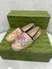 Dames sandalen loafers designer lederen visser stijlvolle geborduurde lage hakken comfortabele platform enkele schoenen