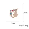 Broches haute qualité mignon Rhinstone pour femmes Animal opale broche cristal fête manteau robe vêtements bijoux accessoires