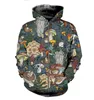 Sweats à capuche pour hommes Sweats Tessffel est Plantes Champignon Champignon Camo Drôle Mode Survêtement Pull 3DPrint ZipperHoodiesSweatshirtsVeste A-19 230303