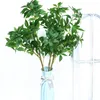 Dekorativa blommor Artificial Plant Branch 95cm/37.4 tum långa stamgröna grenar falska japanska andromeda plastbuskar för hemmakontorsbutik