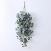 Decoratieve bloemen Home Garland Slander Zijde Greenery Ivy Wall Decor kunstmatige planten nepplant eucalyptus bladeren