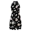 Casual jurken mode halter dames mini jurk mouwloze bloemen gedrukte zomervakantie dames a-line sundresses