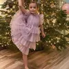 Girl's Dresses Fashion Baby Girl Princess Fly Sleeve Tutu Dress Ruffle Infant Toddler Gauze Vestido Party Pageant Birthday Baby Clothes 1-12Y W0224