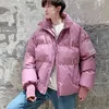 Heren Down Men Streetwear Hip Hop Blue Winter Bubble Jackets Coat 2023 Mens Harajuku Warm Parka Male Koreaanse mode Puffer jas