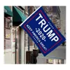 Banner Flags Decor Trump Flag 10st Hanging 90x150cm Keep America Banners 3x5ft digitaltryck Donald BH1749 TQQ Drop Delivery Home G Dhenq