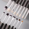 Makeup Tools BEILI Black 10-19Pcs Makeup Brushes Natural Hair Eyeshadow Blending Eyeliner Makeup Brush Set Shader Eyebrow brochas maquillaje 230306