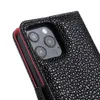 Capas de telefone de carteira de couro PU para iPhone 15 Pro Max 14 Plus 13 13pro 14pro 12 Mini 11 Xs XR 7 8 Plus Designer Luxo Caviar Lychee Padrão Suporte de cartão Capa de marca