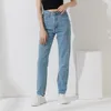 Kvinnors jeans wixra Basic Women Jeans Harem Pants Plus Size Female Streetwear Vintage Quality High midje Femme Long Denim Trousers 230306