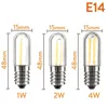 Ściągalny E12 E14 LED Lodówka Laska Light Filament 25W 25W Niepewny równoważny dla lodówki
