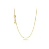 Högkvalitativ Sterling Silver Pandora Charm Rose Gold mångsidig halsband Giftflickvän Kedja DIY Basic ClaVicle Chain