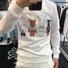 Men's Hoodies & Sweatshirts 2023 Mens Fashion Cartoon Bear Printed Full Casual Streetwear Autumn Hoodie Men Clothing Sweat Capuche Homme